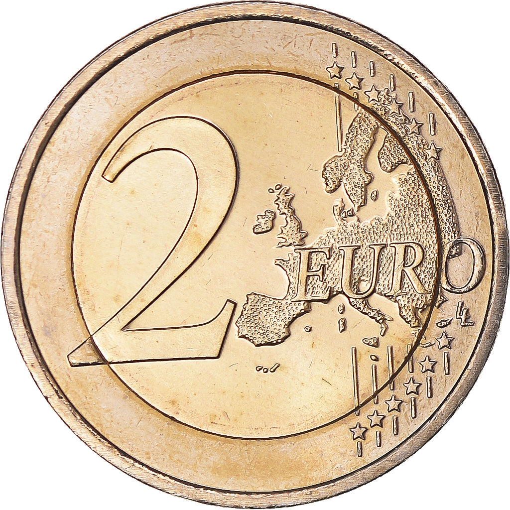 Netherlands, 2 Euro, Traité de Rome 50 ans, 2007, Utrecht, MS(63), Bi-Metallic