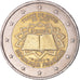 France, 2 Euro, Traité de Rome 50 ans, 2007, Paris, EF(40-45), Bi-Metallic