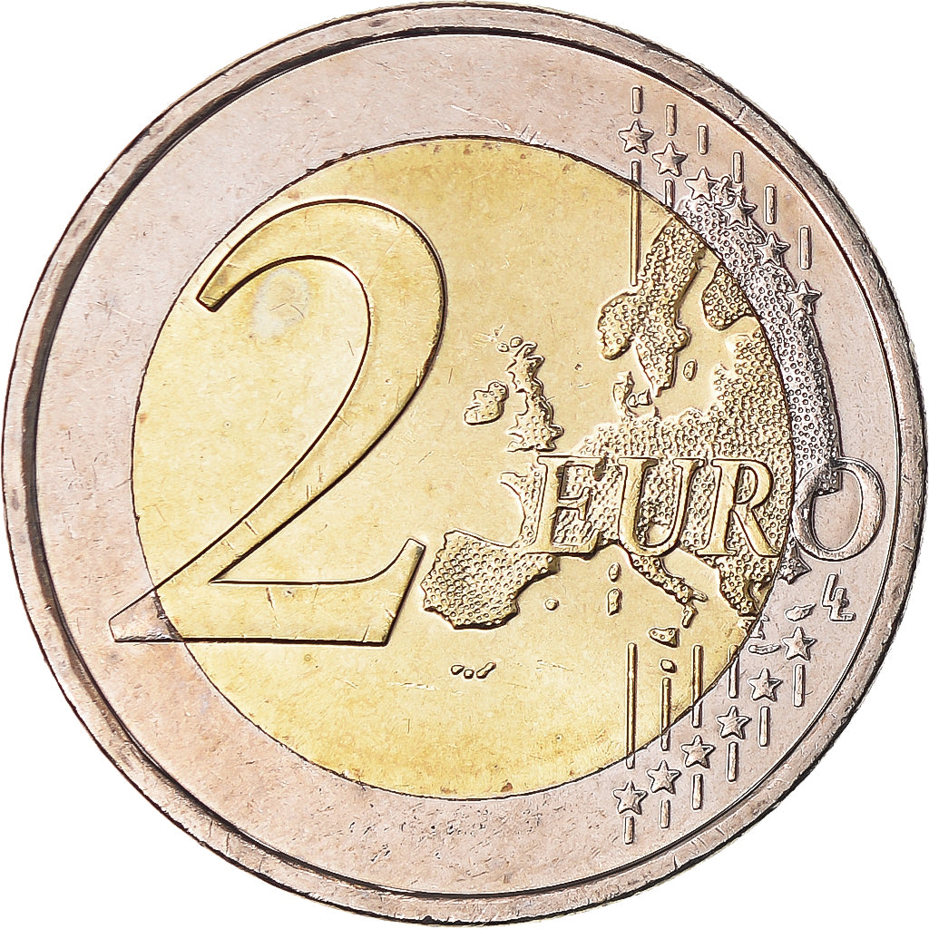 Greece, 2 Euro, Traité de Rome 50 ans, 2007, Athens, MS(60-62), Bi-Metallic