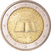 Itália, 2 Euro, Traité de Rome 50 ans, 2007, Rome, MS(64), Bimetálico, KM:311
