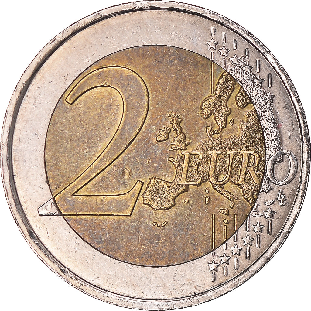 Luxembourg, 2 Euro, Traité de Rome 50 ans, 2007, Paris, EF(40-45), Bi-Metallic