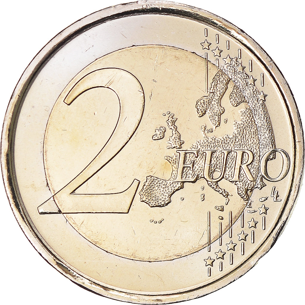 Spain, 2 Euro, Traité de Rome 50 ans, 2007, Madrid, MS(63), Bi-Metallic