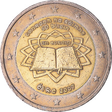 IRELAND REPUBLIC, 2 Euro, Traité de Rome 50 ans, 2007, VF(30-35), Bi-Metallic