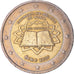 IRELAND REPUBLIC, 2 Euro, Traité de Rome 50 ans, 2007, VF(30-35), Bi-Metallic