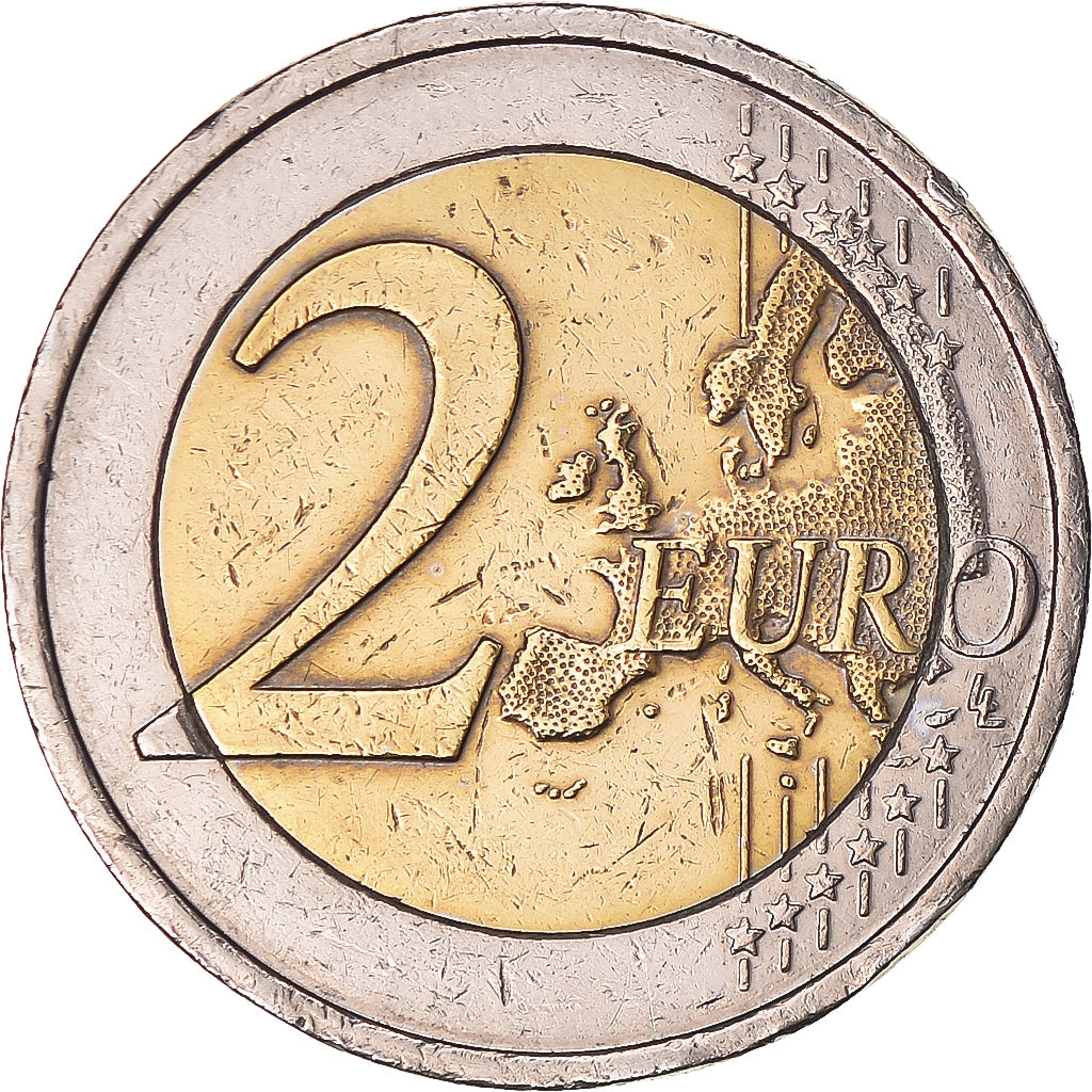 IRELAND REPUBLIC, 2 Euro, Traité de Rome 50 ans, 2007, VF(30-35), Bi-Metallic