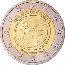 Austria, 2 Euro, 10 ans de l'Euro, 2009, Vienna, MS(64), Bi-Metallic, KM:3175
