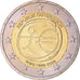 Austria, 2 Euro, 10 ans de l'Euro, 2009, Vienna, MS(64), Bi-Metallic, KM:3175