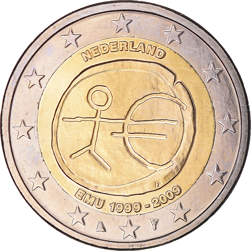 Netherlands, 2 Euro, EMU, 2009, MS(63), Bi-Metallic, KM:281