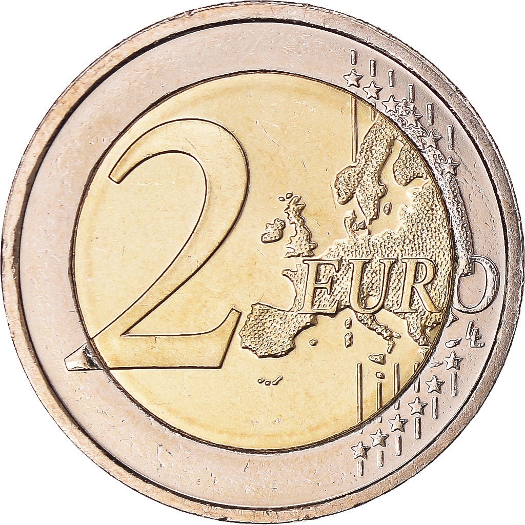 IRELAND REPUBLIC, 2 Euro, EMU, 10th Anniversary, 2009, MS(60-62), Bi-Metallic