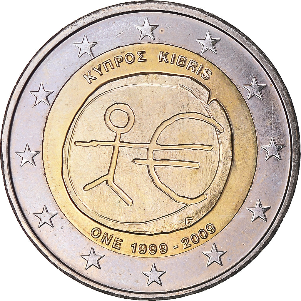 Cyprus, 2 Euro, EMU, 2009, MS(63), Bi-Metallic, KM:New