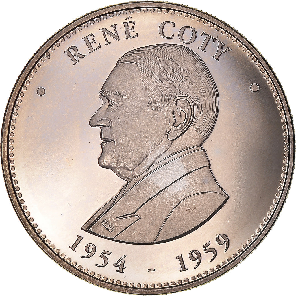 France, Medal, René Coty, Président de la République, Politics, MS(64)