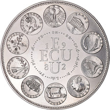 France, Medal, Ecu Europa, 1982, Rodier, MS(64), Silver