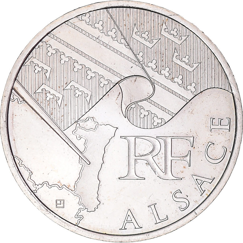 France, 10 Euro, Alsace, Euros des régions, 2010, MS(60-62), Silver