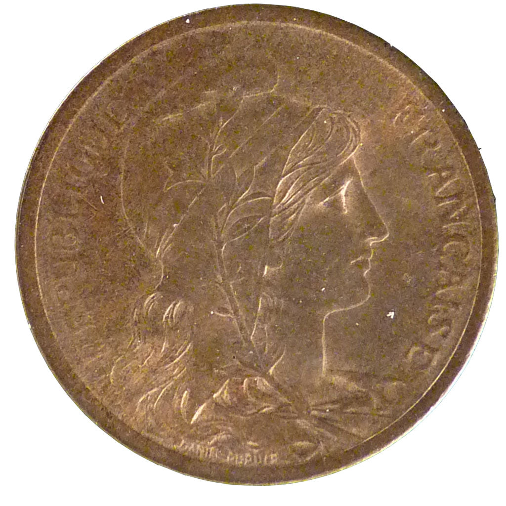 FRANCE, Dupuis, 2 Centimes, 1899, Paris, KM #841, AU(55-58), Bronze, 20.2,...