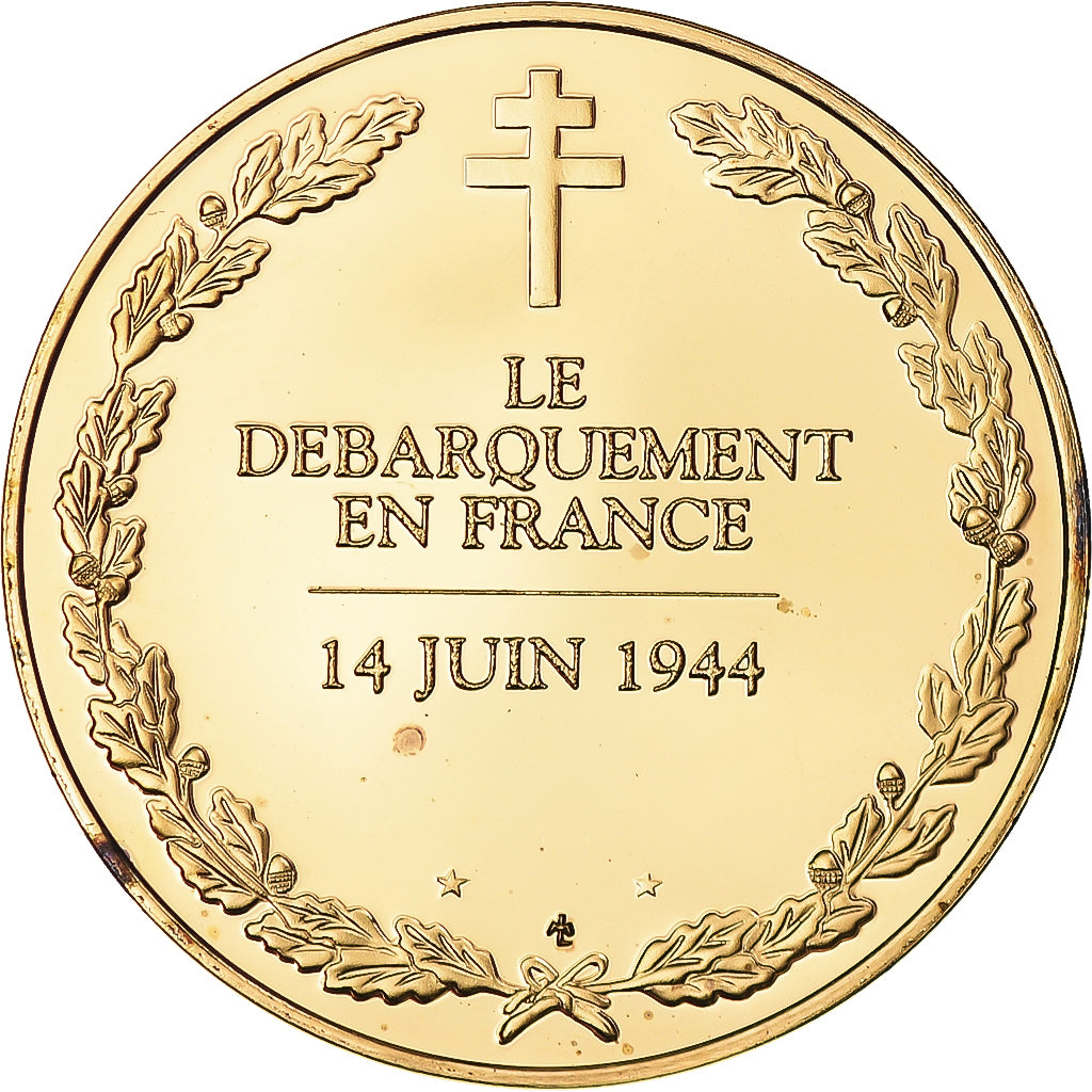 Frankreich, Medaille, Le débarquement en France, 14 Juin 1944, Politics