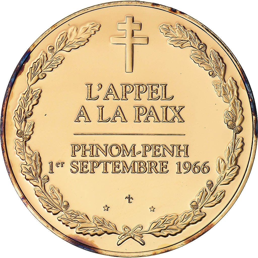 France, Médaille, Le discours de Pnom-Penh 1er septembre 1966, Politics