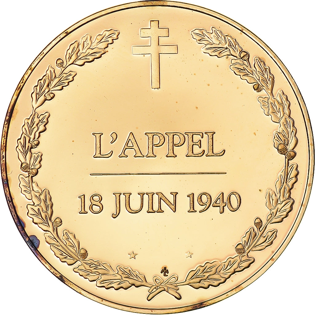 France, Médaille, L'appel, 18 juin 1940, Politics, Society, War, SPL, Vermeil