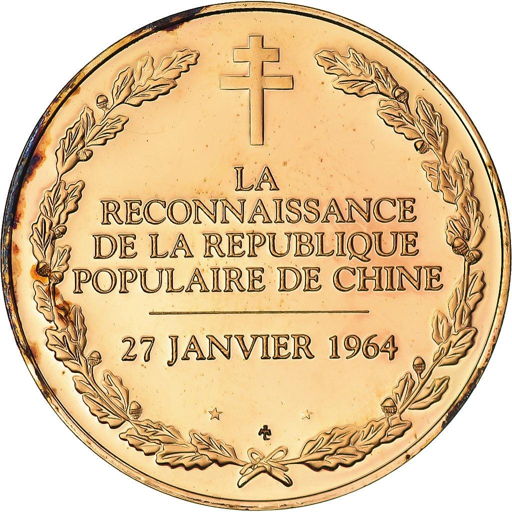 Francia, medaglia, La reconnaissance de la République Populaire de Chine - 27