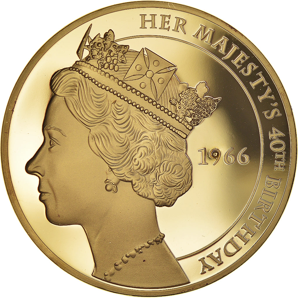 Reino Unido, medalha, Her Majesty's 40th Birthday, Diamond Jubilee of her