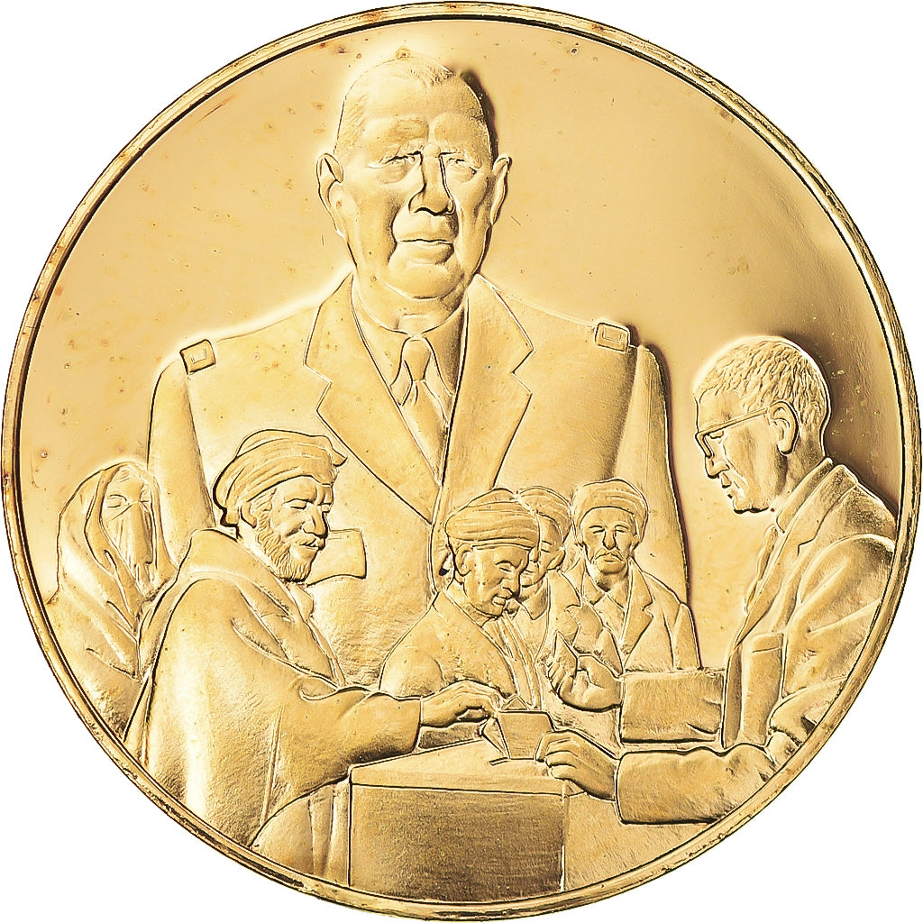 France, Medal, L'auto-Determination de l'Algérie, MS(63), Vermeil