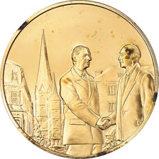 França, medalha, La Reconciliation Franco-Allemande, MS(63), Vermeil