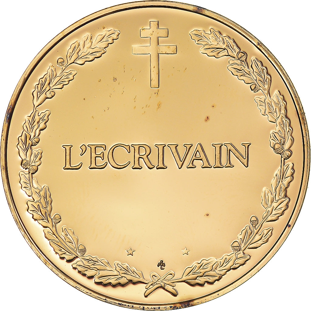 France, Medal, Charles de Gaulle, L'écrivain, Politics, Society, War, MS(63)