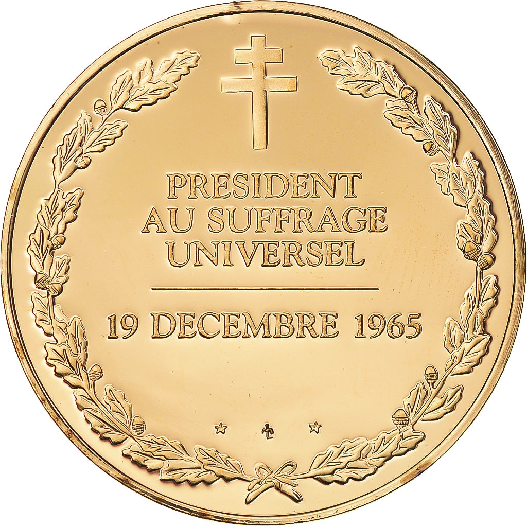 Francja, medal, Charles de Gaulle, Président au Suffrage Universel, Polityka