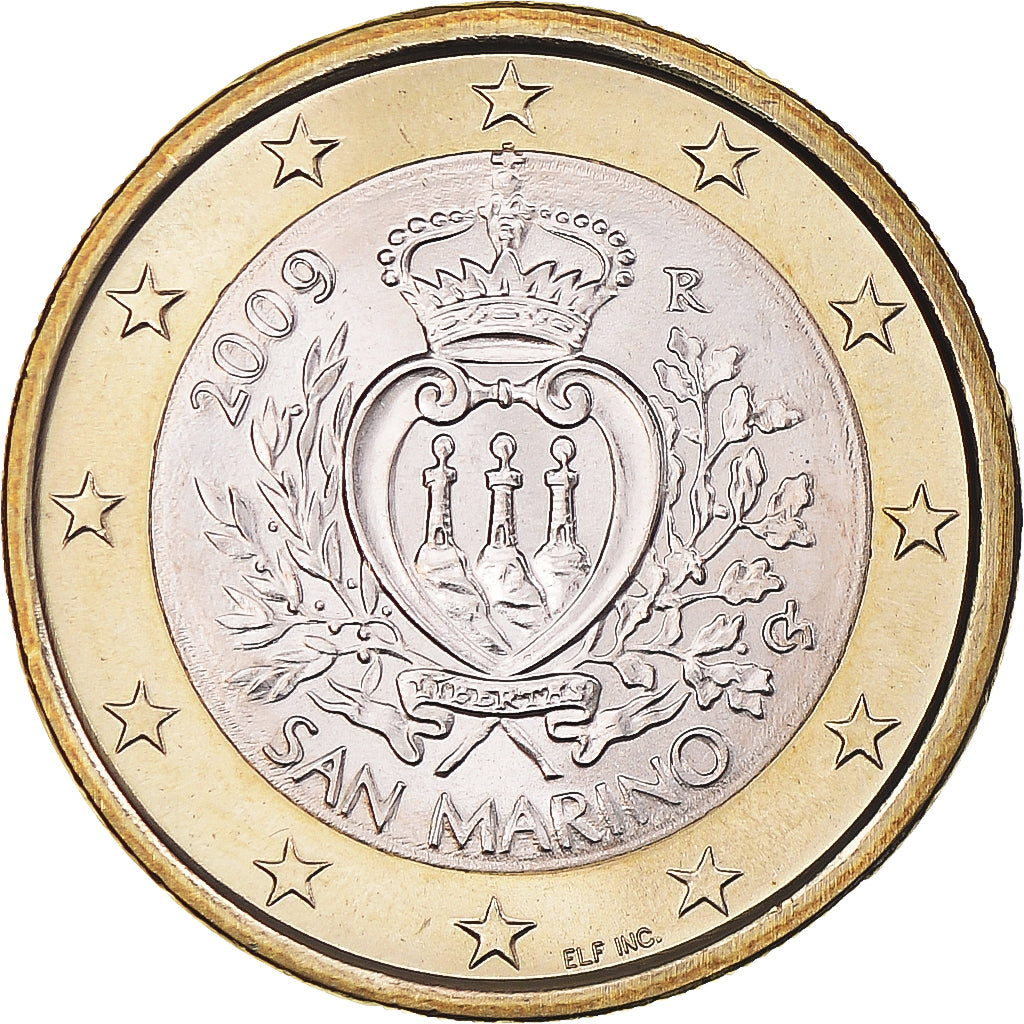 San Marino, Euro, 2009, Rome, MS(63), Bi-Metallic, KM:485