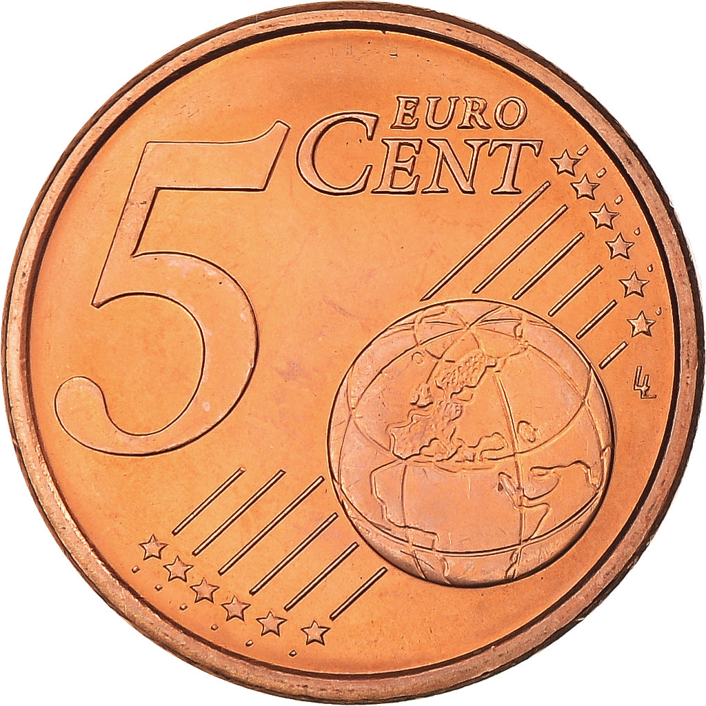 San Marino, 5 Euro Cent, 2004, Rome, SC+, Cobre chapado en acero, KM:442