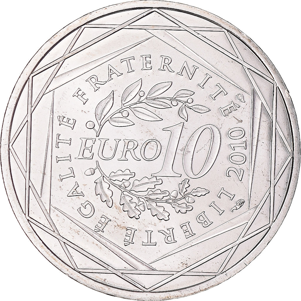 France, 10 Euro, Alsace, Euros des régions, 2010, FDC, Argent