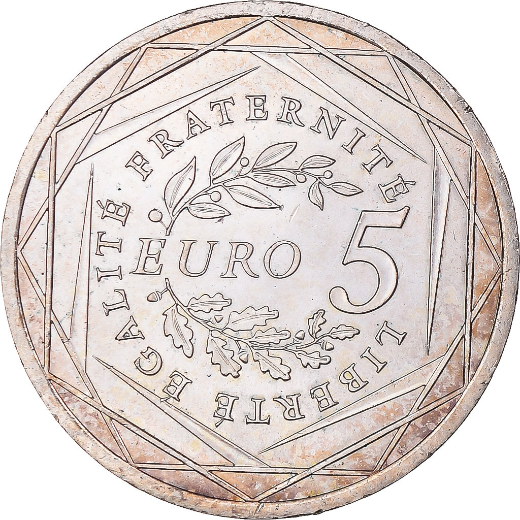 France, 5 Euro, 2008, TTB, Argent, Gadoury:EU287, KM:1534
