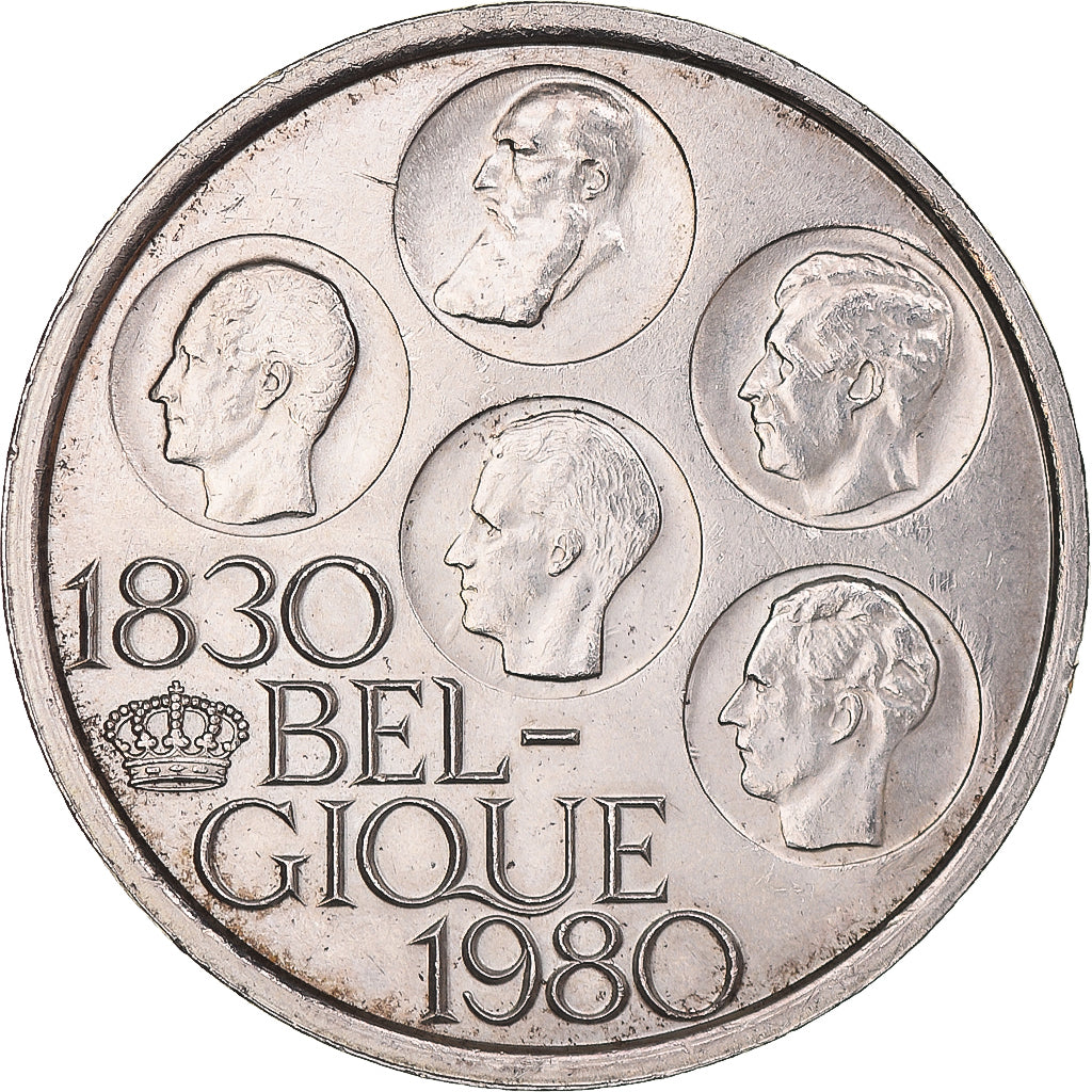 Moneda, Bélgica, 500 Francs, 500 Frank, 1980, Brussels, EBC+, Plata, KM:162a