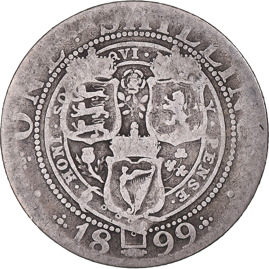 Coin, Great Britain, Victoria, Shilling, 1899, VF(20-25), Silver, KM:780