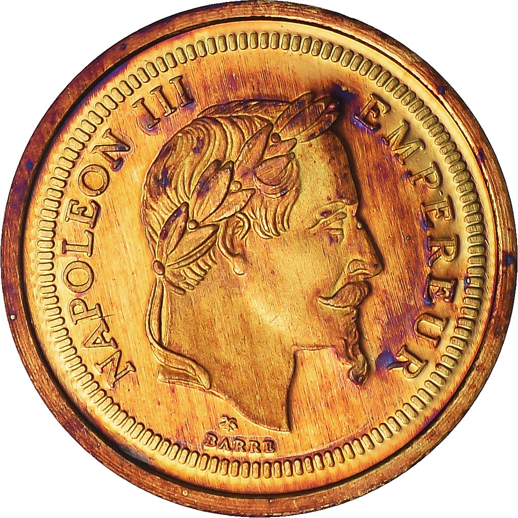 Frankreich, Medaille, Napoléon III, Reproduction 100 Francs or, STGL, Gold