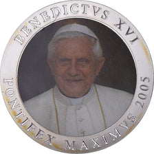 Vaticano, medaglia, Le Pape Benoit XVI, Religions & beliefs, 2005, FDC, Copper