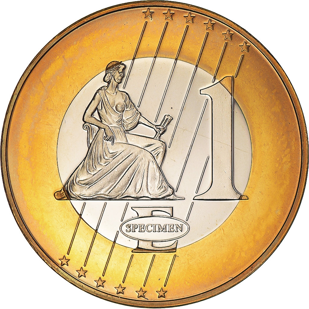 Malta, Fantasy euro patterns, Euro, 2004, MS(63), Bi-Metallic