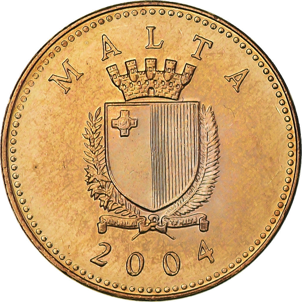 Munten, Malta, Cent, 2004, UNC, Nickel-brass, KM:93