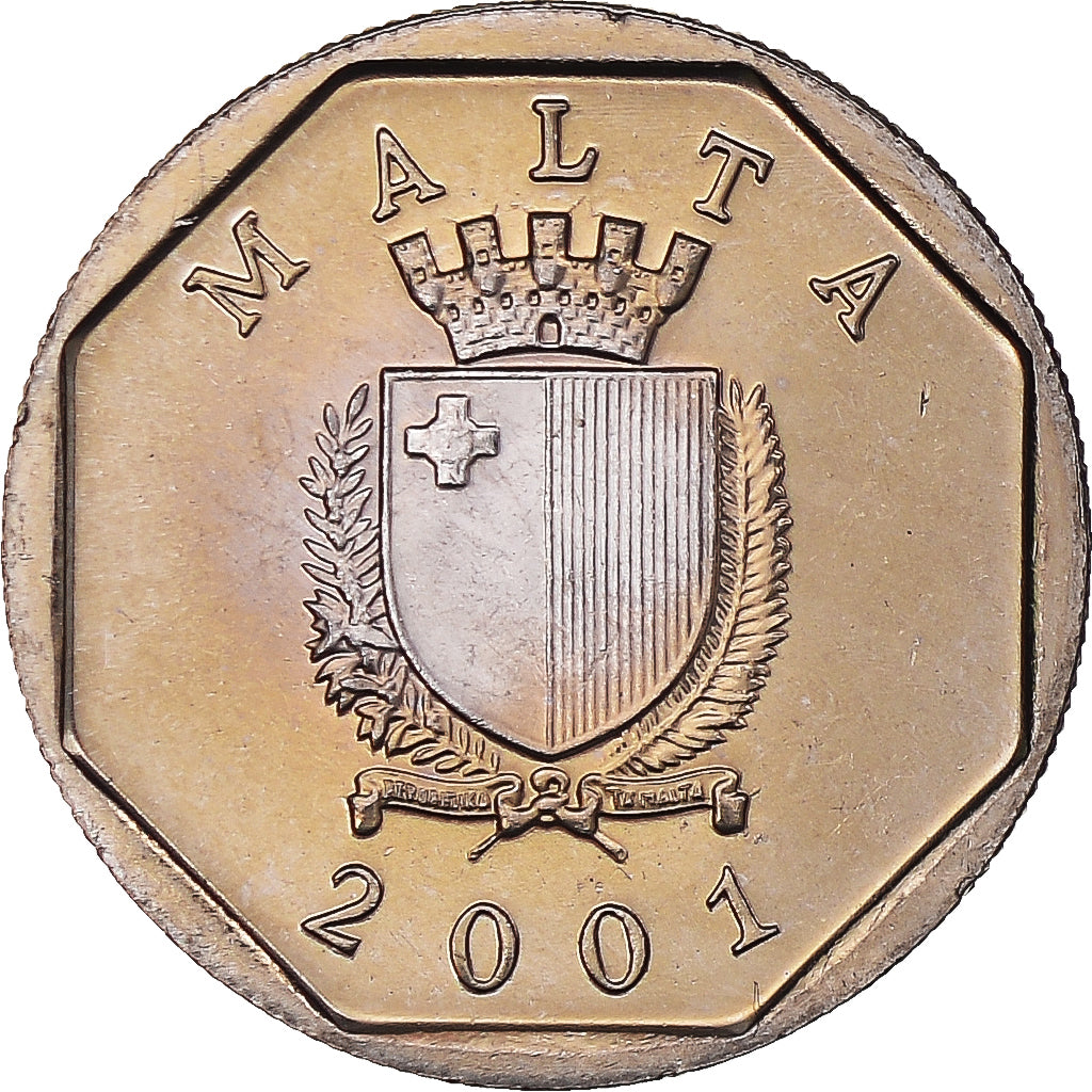 Munten, Malta, 5 Cents, 2001, FDC, Cupro-nikkel, KM:95