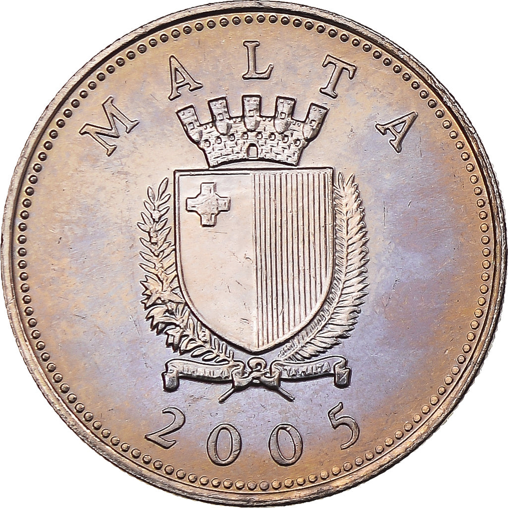 Monnaie, Malte, 10 Cents, 2005, SUP+, Cupro-nickel, KM:96
