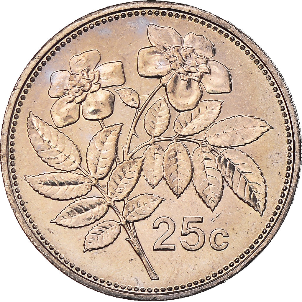 Monnaie, Malte, 25 Cents, 2005, Franklin Mint, SPL+, Cupro-nickel, KM:97