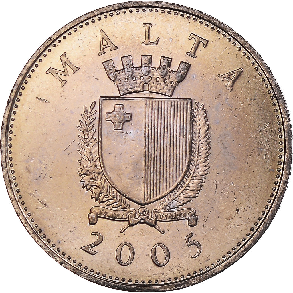 Monnaie, Malte, 25 Cents, 2005, Franklin Mint, SPL+, Cupro-nickel, KM:97