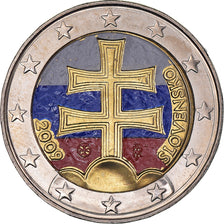 Slowakije, 2 Euro, 2009, Kremnica, Colourized, UNC-, Bi-Metallic, KM:102