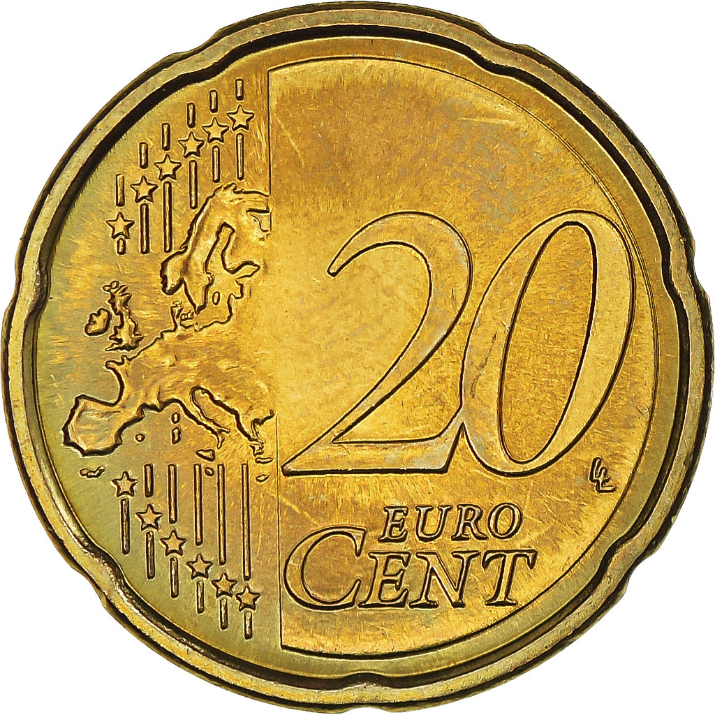 Slovacchia, 20 Euro Cent, 2009, Kremnica, Colourized, SPL+, Ottone, KM:99