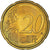 Słowacja, 20 Euro Cent, 2009, Kremnica, Colourized, MS(64), Mosiądz, KM:99