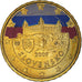 Eslováquia, 10 Euro Cent, 2009, Kremnica, Colourized, MS(63), Latão, KM:98