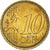 Słowacja, 10 Euro Cent, 2009, Kremnica, Colourized, MS(63), Mosiądz, KM:98
