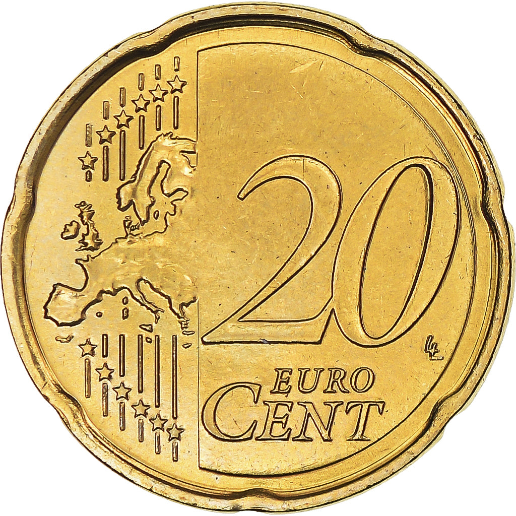 Malta, 20 Euro Cent, 2008, Paris, Colourized, UNC-, Tin, KM:129