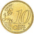 Malta, 10 Euro Cent, 2008, Paris, Colourized, SC+, Latón, KM:128