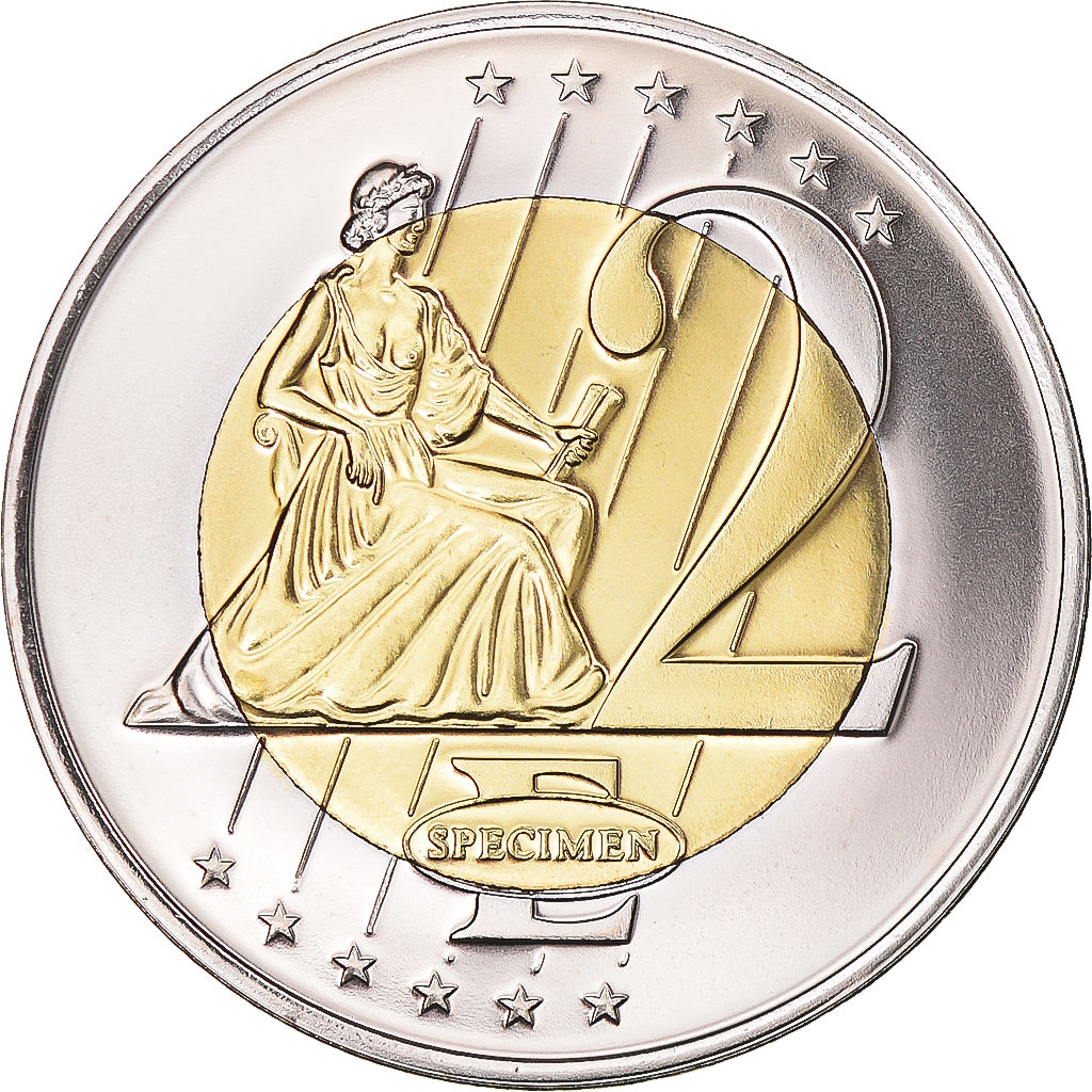 VATICAN CITY, 2 Euro, 2011, Fantasy coinage, MS(64), Bi-Metallic