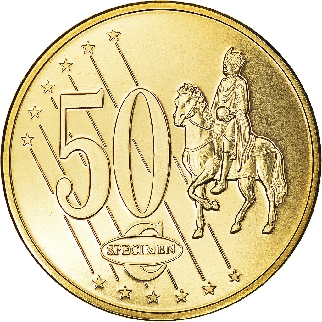 Vatican, 50 Euro Cent, 2011, unofficial private coin, MS(64), Brass